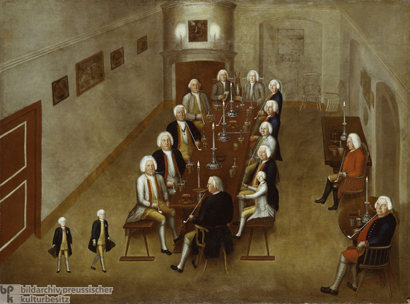 Prinz Heinrich und Prinz Ferdinand im „Tabakskollegium” um 1736 (ca. 1738/1739) 